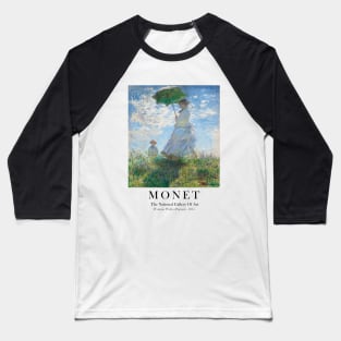 Claude Monet Woman With A Parasol Exhibition Wall Art Baseball T-Shirt